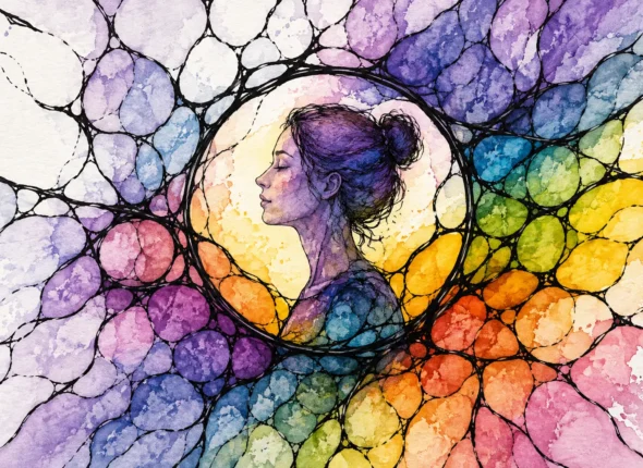 Chernik Art NeuroGraphica Art illustration representing clarity, new perspectives, creative thinking and discovering new possibilities.